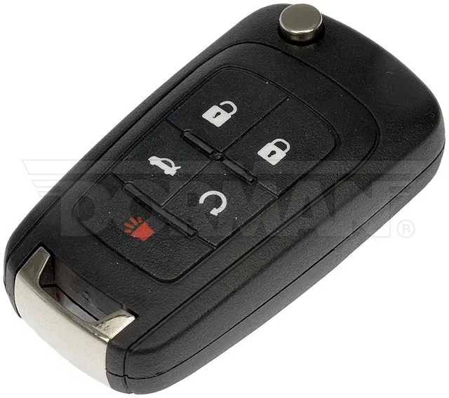 99122 – DORMAN Key Fob, OE Replacement 5 Buttons With Batteries Black Wireless Remote